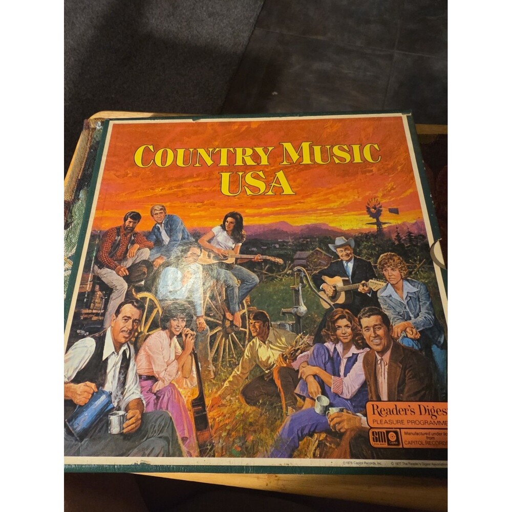 Country Music USA All Star Readers Digest 33rpm 8 LP RECORD Box Set Haggard Ford